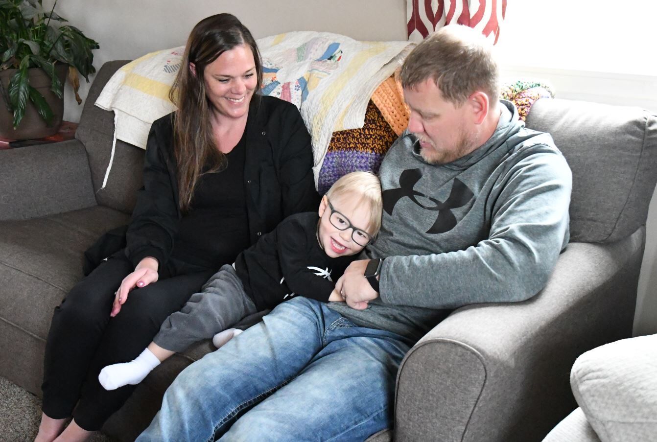 Daxton DeGroot and parents